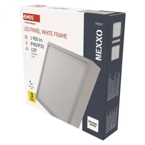 EMOS LED panel NEXXO př. čtv. 21W (ZM6145)