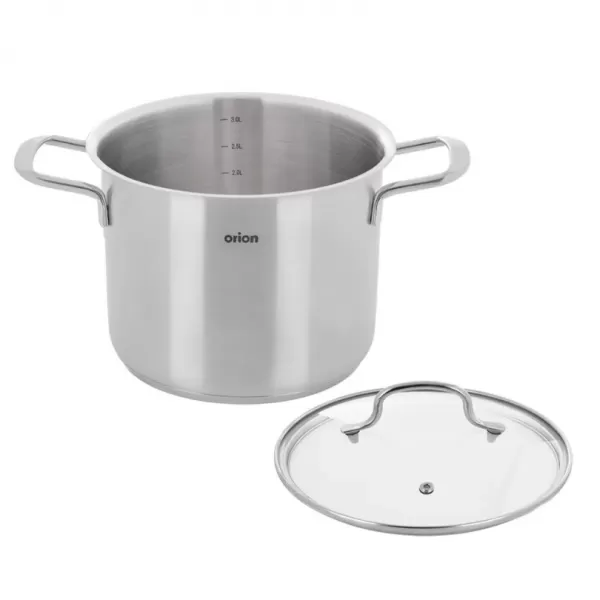 Hrnec nerez ANETT Glass 3,6 l poklice sklo