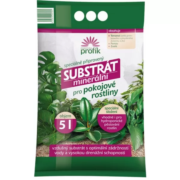 Substrát Forestina Profík-Minerální pro pokojové rostliny 5l