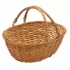Dekorace - Koš vrba pohyblivá ucha ovál 41x32x15cm