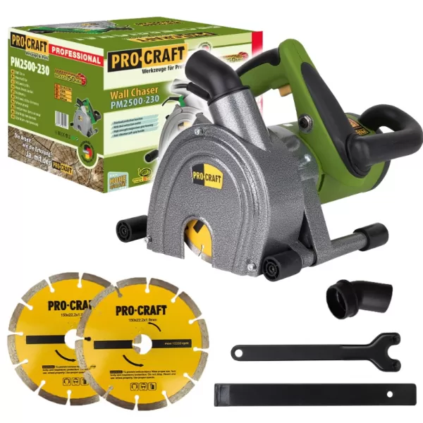 PROCRAFT Drážkovací fréza do zdiva PM2500-230