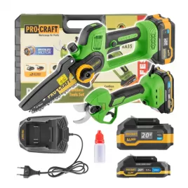 PROCRAFT Sada aku ruční pilka PKA35Li a nůžky na větve ES25Li PA168SET