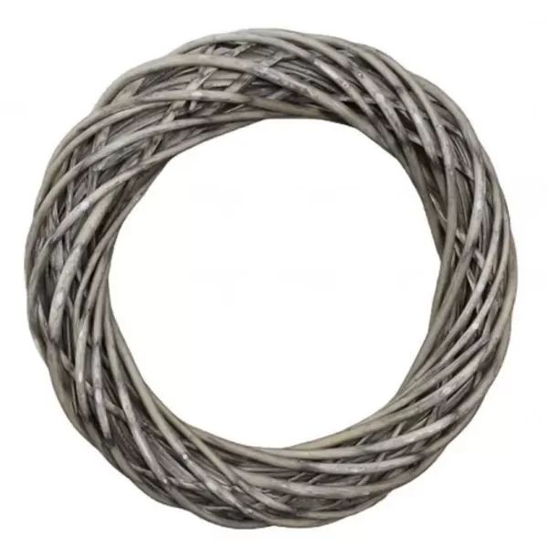 Kruh d25/6cm proutí-štípané šedý