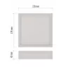 EMOS LED přisazené svítidlo NEXXO, čtvercové, bílé, 12,5W, neutrální bílá ZM6135
