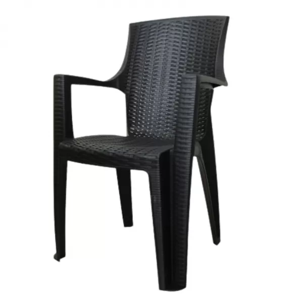 Křeslo Amelia, antracit,polyratan MP1454