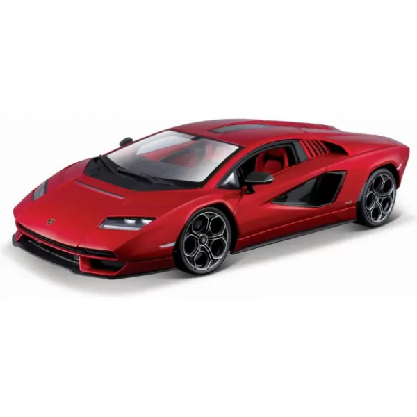 Bburago - Auta HOBBY, Lamborghini Countach LPI 800-4, červená metalíza, 1:24