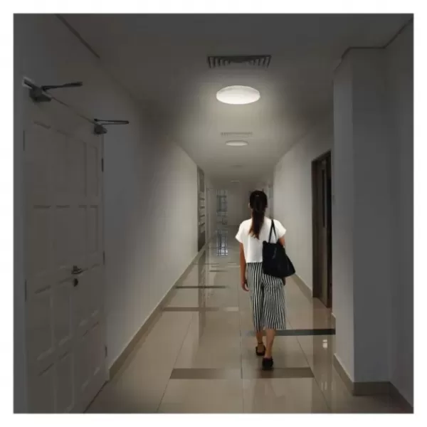 EMOS LED svítidlo s pohybovým čidlem TORI 22 cm, 15 W, neutrální bílá, IP54 ZM4328