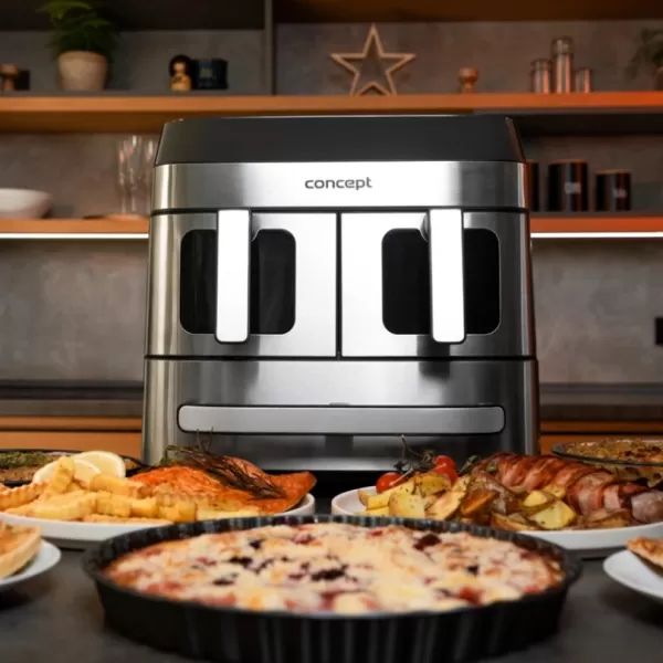 CONCEPT Horkovzdušná fritéza 18,5 l PIZZA TRIO
