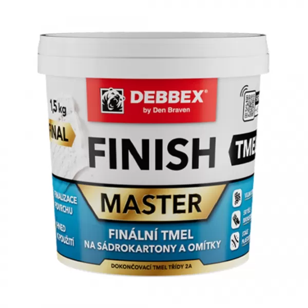 DENB FINISH - Finální tmel na sádrokartony a omítky, 1,5kg - Novinka!