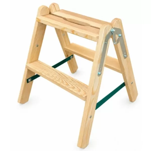 Schůdky dřevěné, 2 příčky, L = 54cm