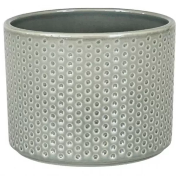 Obal PILLAR SPOTS d14x12cm šedozelený lesk