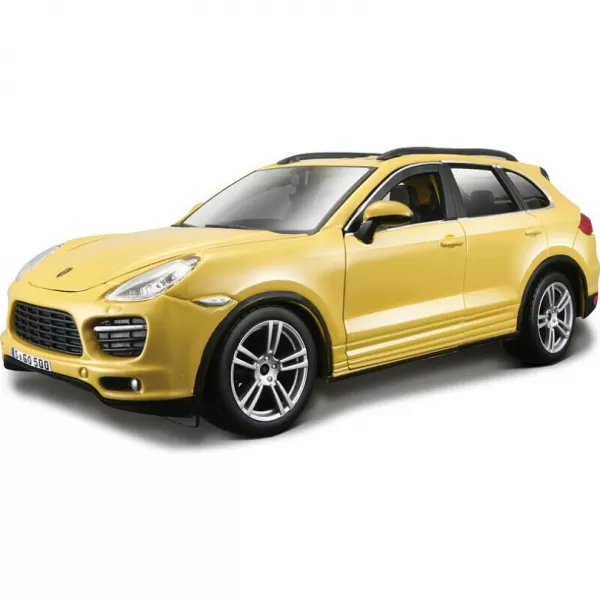 Bburago - Auta HOBBY, Porsche Cayenne Turbo, žlutá, 1:24