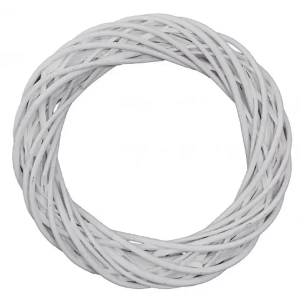 Kruh d25/6cm proutí-štípané bílé