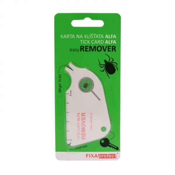 Karta ALFA na odstranění klíštěte