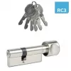 Vložka bezpečnostní s knoflíkem Euro Secure ES.K 50/50 nikl BT3 blistr