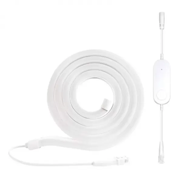 EMOS GoSmart ohebný LED pásek NEON bílý, 3 m, 23 W, RGBIC stmívatelný, WiFi
