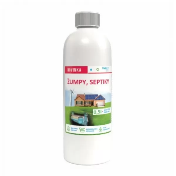 Tekutý přípravek do žump a septiků 500ml