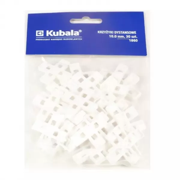 KUBALA 1860 Křížky distanční plastové, 10 mm, 30 ks