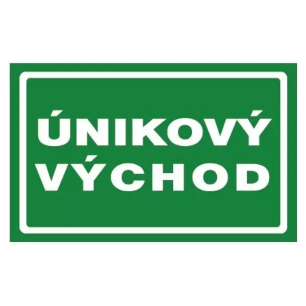 TABULE bezpečnostní Únikový východ 12512 21 x 10 cm