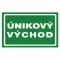 TABULE bezpečnostní Únikový východ 12512 21 x 10 cm