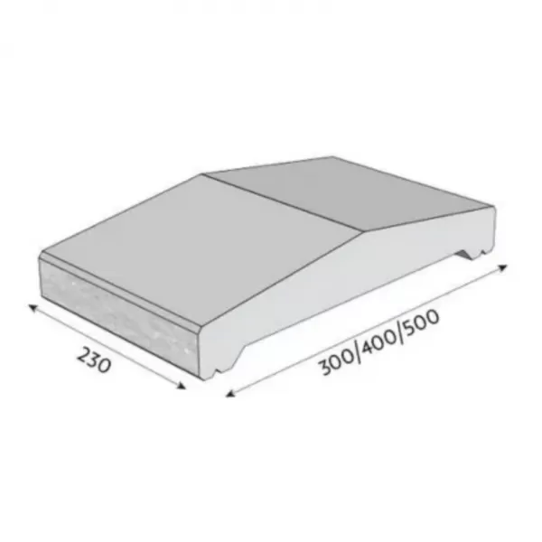 CSBLOK stříška štípaná 40 okr /28ks