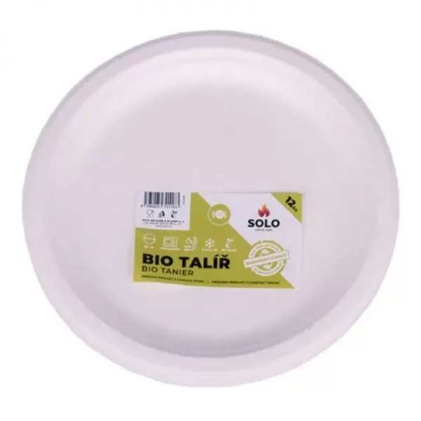 SOLO Talíř kulatý 23cm/12ks