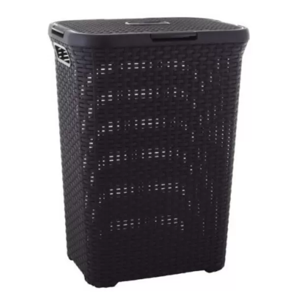 Koš na špinavé prádlo RATTAN 40l - hnědý