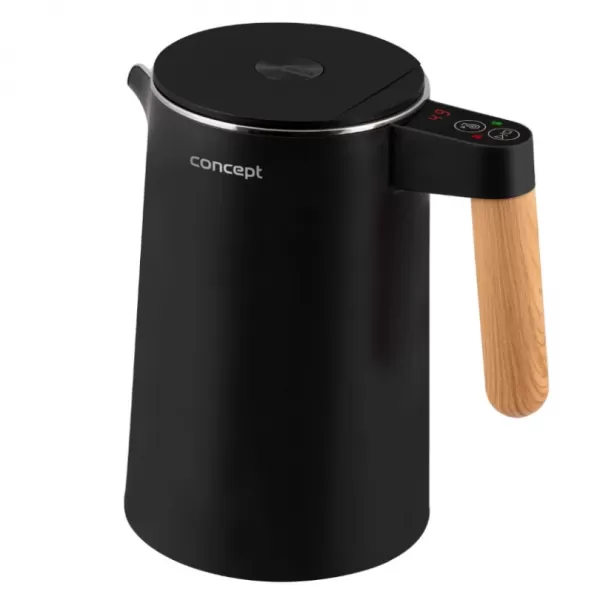CONCEPT RK3301 Rychlovarná konvice s regulací teploty 1,5 l Salt & Pepper