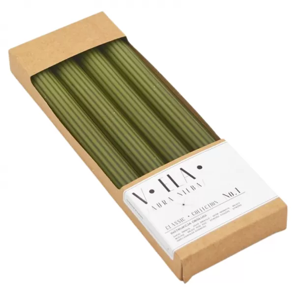 Dekorace Svíčka VELA OLOWEK 22/230 khaki