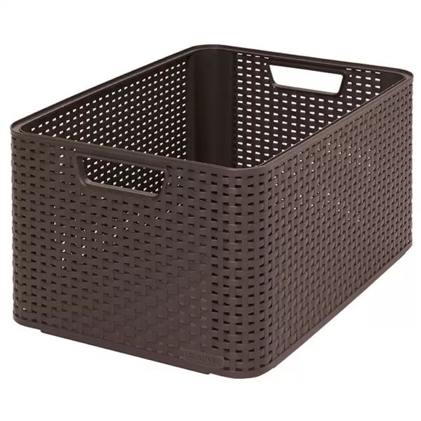 Box úložný RATTAN Style2 L hnědý