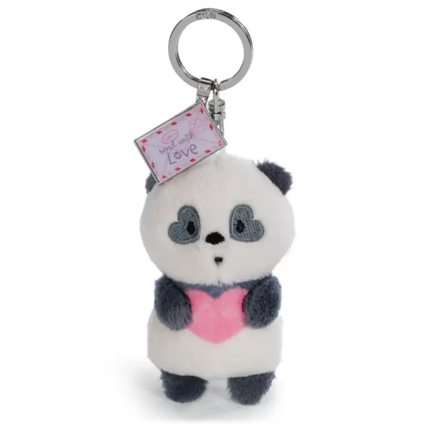 NICI Klíčenka Panda Love s kovovým přívěskem, 8 cm