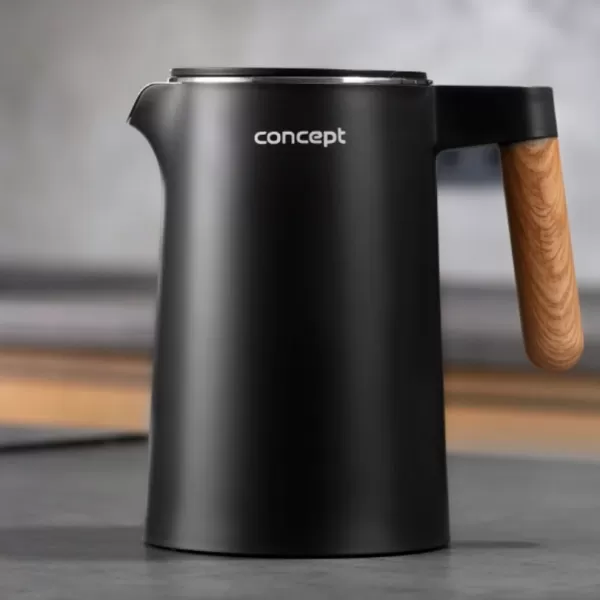 CONCEPT RK3301 Rychlovarná konvice s regulací teploty 1,5 l Salt & Pepper