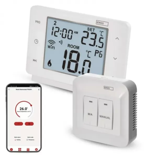 EMOS Pokojový programovatelný bezdrátový WiFi GoSmart termostat P56211