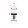 EMOS Halogen JC 42W G9 WW.580lm ZE0306