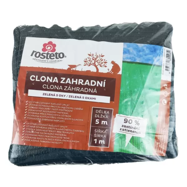Clona zahradní 90% Rosteto - 1m x 5m role zelená s oky