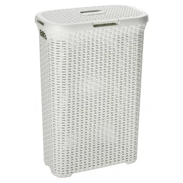 Koš na použité prádlo 40L RATTAN béžový