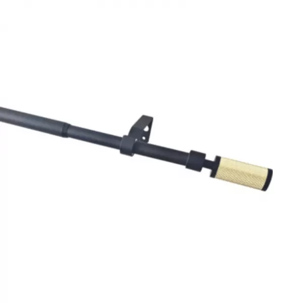 Záclonová souprava rozt. 19mm SPA 120-210cm černá/zlatá bez kroužků 2n. SPA