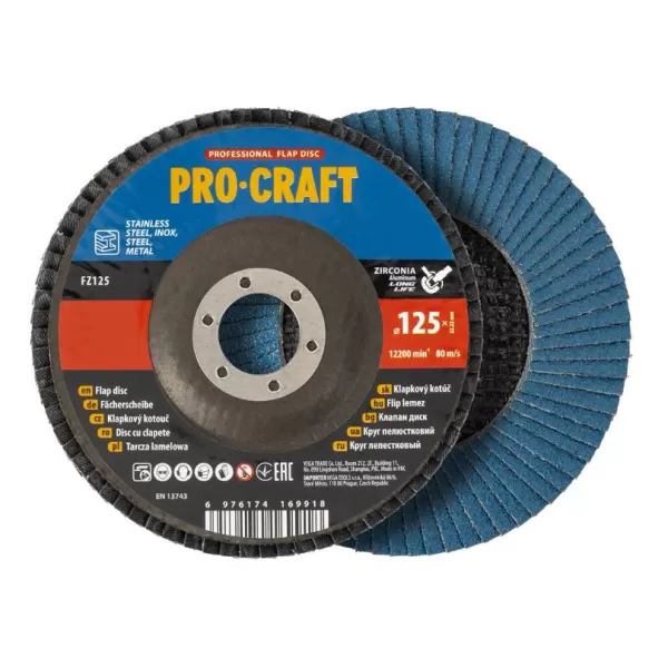 Lamelový kotouč Procraft FZ125P80T29