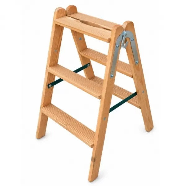 Schůdky dřevěné, 3 příčky, L = 79cm
