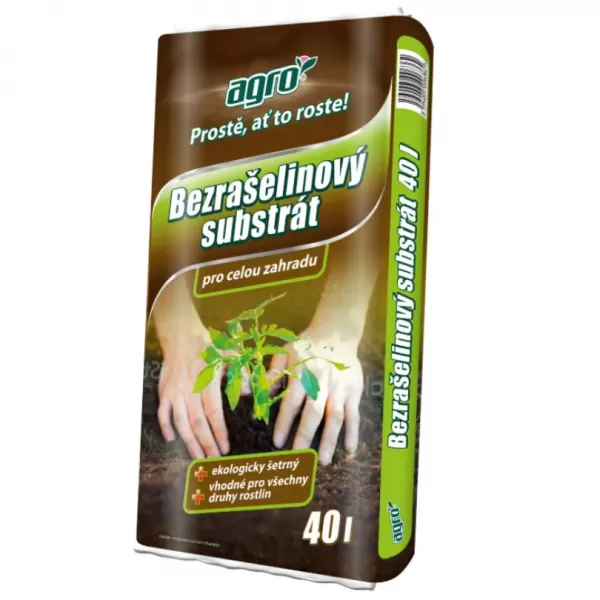 AGRO Substrát bezrašelinový 40l