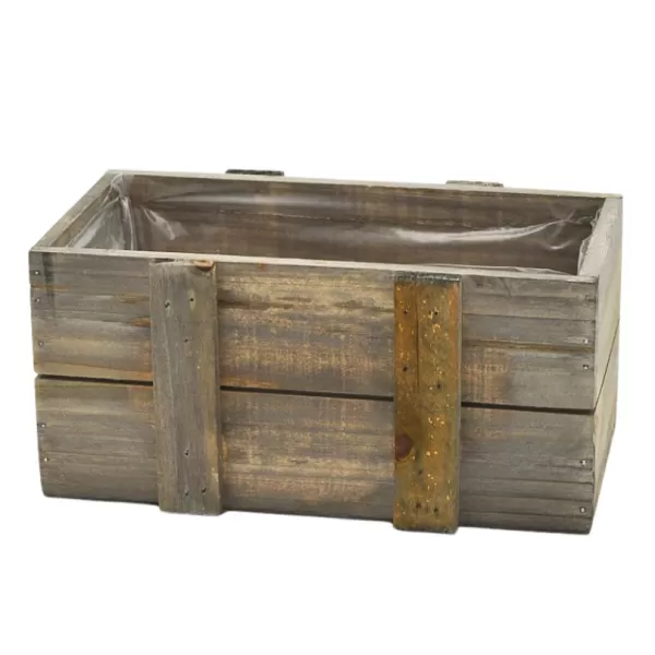 Dekorace - Truhlík dřevo 24,5x14,5x11,5cm hnědý