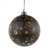 NIPEKO Dekor.koule černá 15cm LED