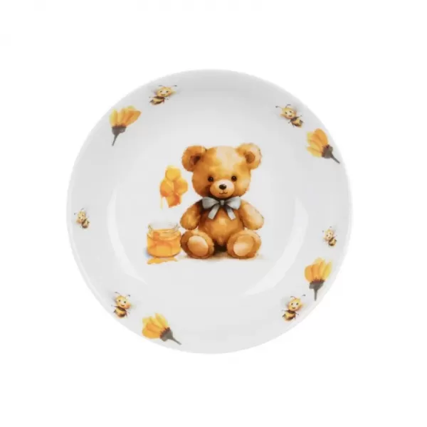 Talíř porc. hluboký dětský MEDVÍDEK pr. 19 cm