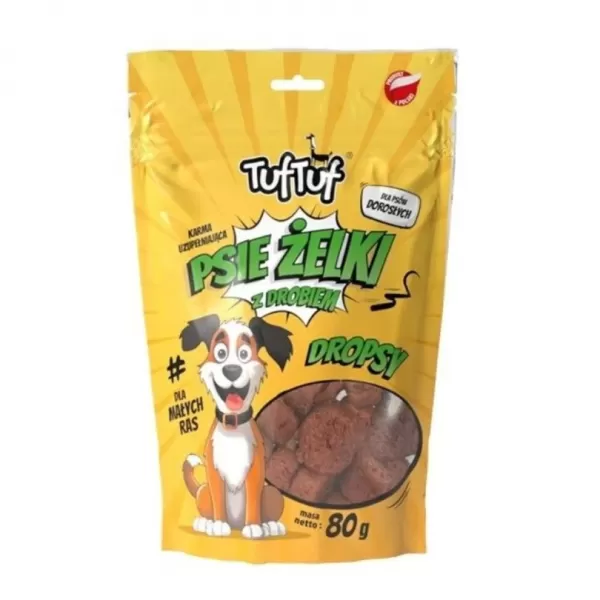 JUKO TufTuf super měkké drůbeží kostky pro malá plemena 80g