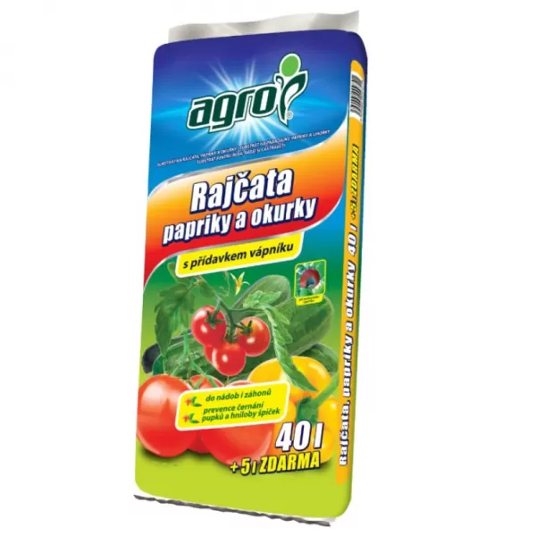 AGRO Substrát rajč.,papr.a okurky 40+5kg