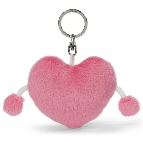 NICI Klíčenka Srdíčko Love růžové, 8 cm