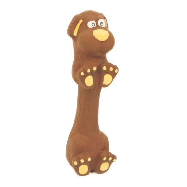 JUKO Latexová hračka s pískadlem -jezevčík malý 13cm