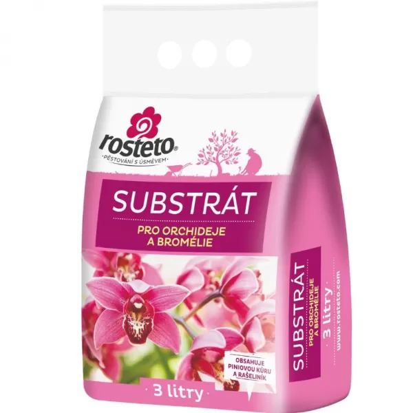 FORESTINA Substrát Orchideje a bromélie Rosteto - 3 l