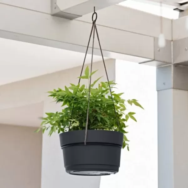 Mísa závěsná LOTUS 32cm samozavlažovací sv.šedá