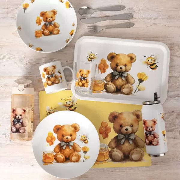 Sada jídelní porc. dětská MEDVÍDEK kulatá 3 ks